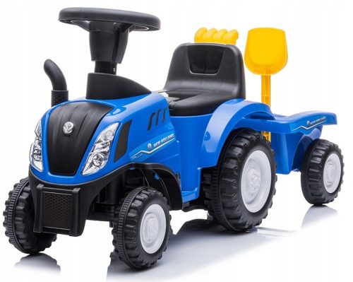  RĂLAȚI PE TRACTOR IMPINGAT CU REMORCĂ TRACTORUL NEW HOLLAND SUNET UșOR