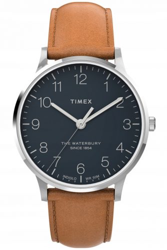  Ceas bărbătesc TIMEX Waterbury, cifre clare, iluminare din spate, WR50 rezistent la apă