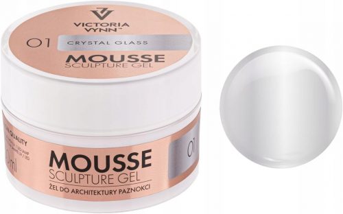  VICTORIA VYNN MOUSSE GEL GEL DE CONSTRUIRE CU TIxotropie 01 STICLA CRISTAL 15 ml