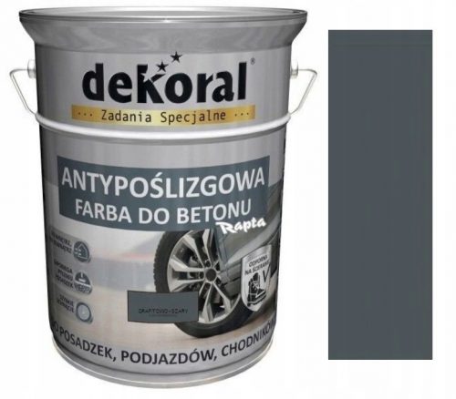 Vopsea beton acrilic Dekoral 5 l gri grafit mat