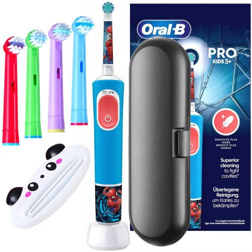  Set periuță de dinți electrică pentru copii Oral-B Vitality ProD103 Spiderman