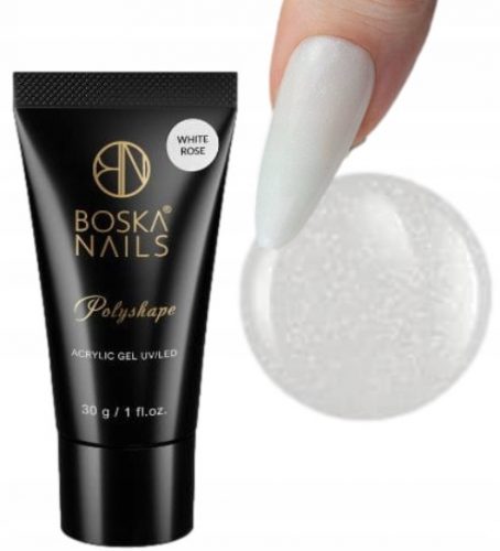  Gel acrilic Boska Polyshape 30g Trandafir alb