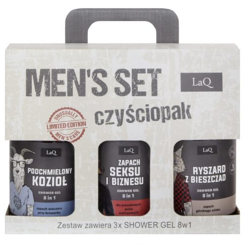  Set cosmetice 3 x gel SET BĂRBAȚI KoZiom DOBERMAN RYSZARD Z BIESZCZADY LaQ