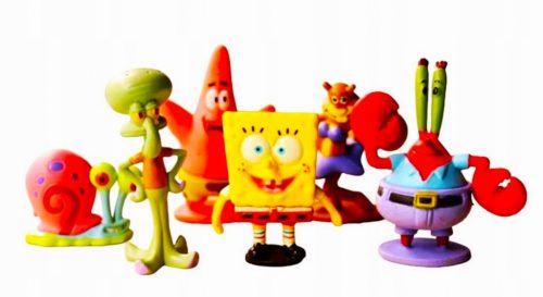  SPONGEBOB SET 6 FIGURINE BOB SQUAREPORTS