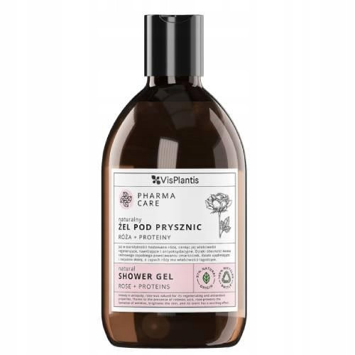  Gel de dus Vis Plantis Natural, trandafir + proteine 500 ml