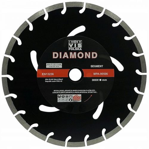  Disc de tăiere cu diamant Inter-Vis IVSEG300PAB 300x25.4mm