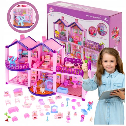  PONI CASĂ PĂPUȘI MOBILĂ VILĂ SET FIGURINETE CÂINE VILA CABĂ