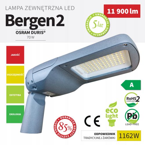  Lampa stradala KochLights 70 W 11900 lm alimentata la retea