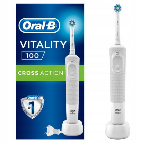  Oral-B Vitality 100 Periuta de dinti electrica cu tehnologie Braun, alba, 1 buc