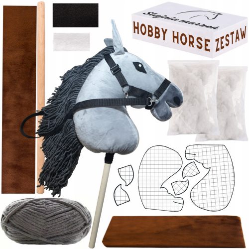  Hobby Horse Un set de cal mare pentru începători pe un băț, cal a3 XXL