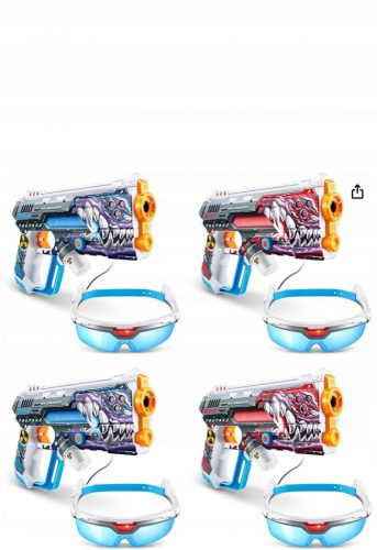  ZURU X-SHOT LASER 360° BLASTER SET 4 PSTO 36656