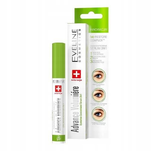  Ser concentrat pentru gene Eveline Advance Volumiere 3in1 10ml