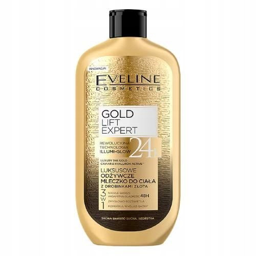  Eveline Cosmetics lapte de lux cu particule de aur 350 ml