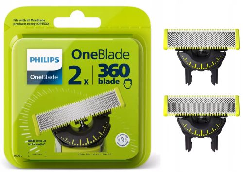  Lame Philips OneBlade 360 QP420/50 2 buc