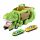  Dino Transport Car Party Favor Montessori Pista de tobogan verde cu 2 mașini