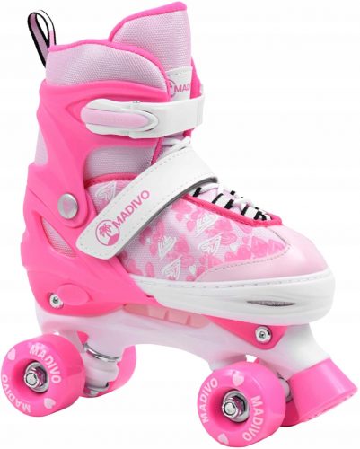  Patine cu rotile Madivo Love Pink, marimi 30-33