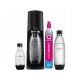  Carbonator apa carbogazoasa SodaStream Terra negru + 3 sticle