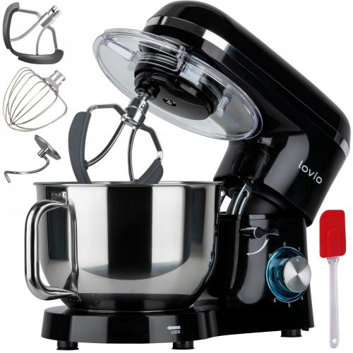  Robot de bucatarie LOVIO Robot de bucatarie ChefAssistant mixer planetar 3000 W negru