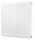 Radiator cu panou de oțel Demrad FIX 570 W alb 400 x 500 x 100 mm - conexiune laterală sau inferioară