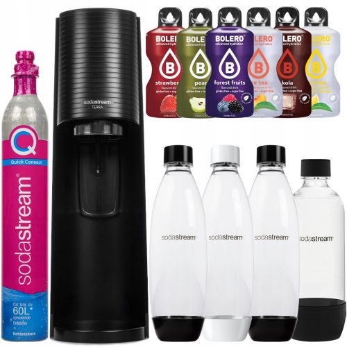  Set SodaStream Terra negru 16 buc.