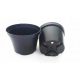  Ghiveci de flori Zoigarden 22,8 cm x 22,8 x 17,4 cm diametru 22,8 cm plastic negru