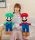  SET 2x MEGA MARI SUPER MARIO LUIGI URSSUL DE PELUCI URSSUL DE 60cm