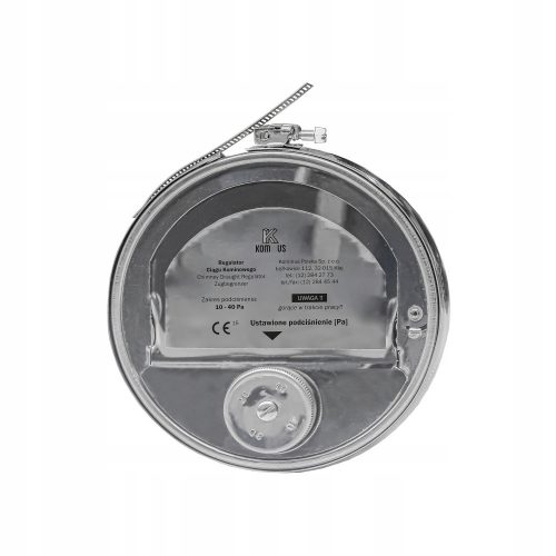 Regulator de tiraj coș de fum rotund fi 150 W1 reglare presiune coș de fum