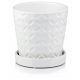  Ghiveci Polnix 15 cm x 15 x 15 cm diametru 15 cm ceramica alba