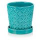  Ghiveci Polnix 15 cm x 15 x 15 cm diametru 15 cm ceramica nuante de albastru, nuante de verde