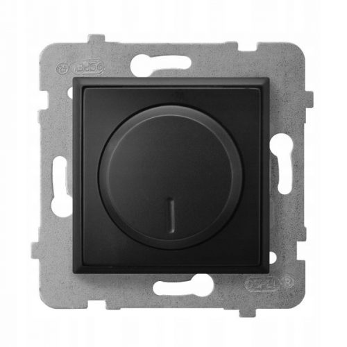 Dimmer rotativ clasic, încastrat Ospel negru ŁP-8UL2/m/33