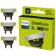  Lame de bărbierit de schimb QP430/50 Philips One Blade 360 Set de 3