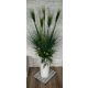 Iarbă artificială pampas 130 cm decor alb verde selecție ghivece