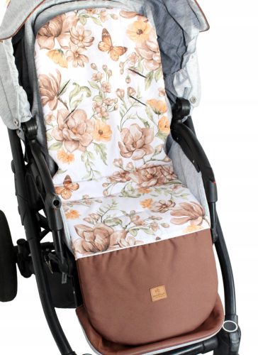  Inserție pentru cărucior, suport pentru picioare impermeabil, Flowers Maggie XL, 90 cm