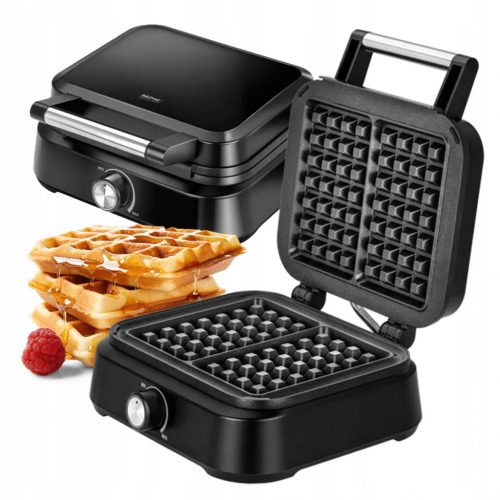  POWERFUL MPM MGO-40 Waffle Maker PUTERE MARE 1500W Negru