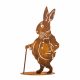 FIGURINA GRADINA IEPURII DE PASTE IEPURE CORTEN 45 CM MARE PASTE