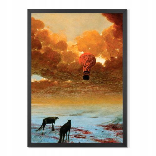 Poster Zdzisław Beksiński, tablou AB79, înrămat, 50 x 70 cm