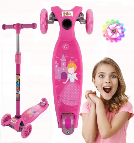  Trotineta cu trei roti TOBBI-TOYS TJ 701 A-PINK Roz