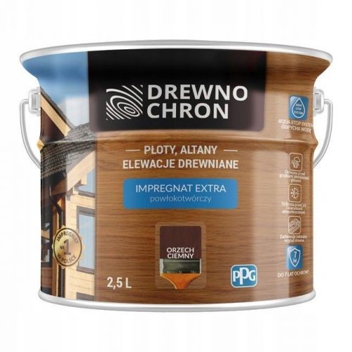  Impregnare lemn Drewnochron 364418 nuc închis 2,5 l