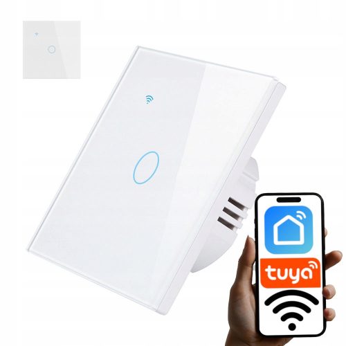 COMUTATOR STICLA WIFI COMUTATOR LUMINA ALB SINGUR TUYA SMART FI60