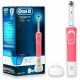  Oral-B Vitality D100 Periuta de dinti electrica creata cu tehnologia Braun, roz