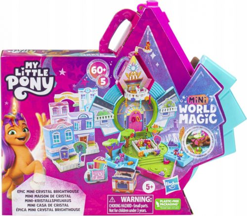  Un set de figurine Hasbro My Little Pony Mini World Magic Epic Crystal Brighthouse