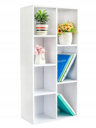  Bibliotecă ModernHome Rafturi 50 x 106 x 24 cm alb