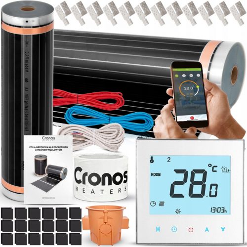  CRONOS FOLIE DE INCALZIRE COPA INFRAROSIU CU TERMOSTAT WiFi 140W/m2 20m2