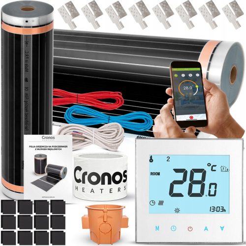 CRONOS FOLIE DE INCALZIRE COPA INFRAROSIU CU TERMOSTAT WiFi 140W/m2 5m2