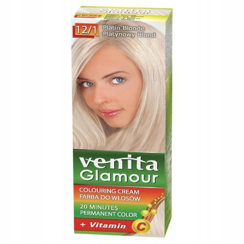  Vopsea de păr Venita Glamour 12/1 blond platină