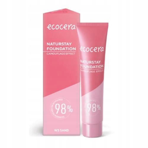  ECOCERA Naturstay Foundation W3 Fond de ten pentru față cu nisip 30 ml