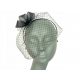  FASCINATOR DE SEARA, BANTIETA DECORATIVA CU VOAL - negru