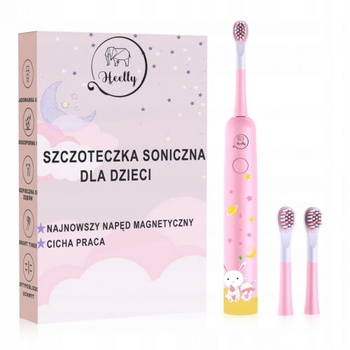  PERIUTA DE DENTI SONICA PENTRU COPII PREMIUM PINK HEELLY