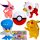  SET POKEMON FIGURINE 5in1 POKEBALL FIGURINE FIGURI 4 BUC. PIKACHU