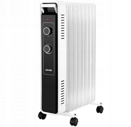 Radiator ulei DMS 2500 W alb, negru